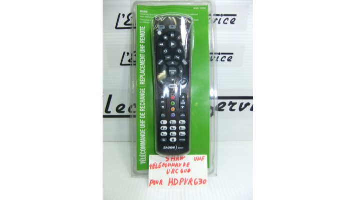 Shaw Direct URC600 original HDPVR630 remote control .